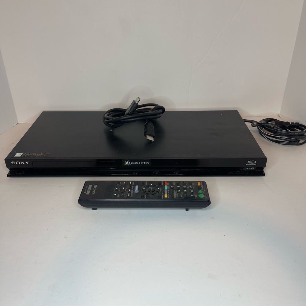 Sony BDP-S470 3D Blu-ray DVD Player WiFi Netflix HDMI w Remote Tested
